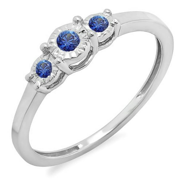Dazzlingrock Collection Sterling Silver Womens Round Blue Color Enhanced Diamond Heart Ring 1/5 ctw Dazzlingrock Collection Sterling Silver Womens Round Blue Color Enhanced Diamond Heart Ring 1/5 ctw